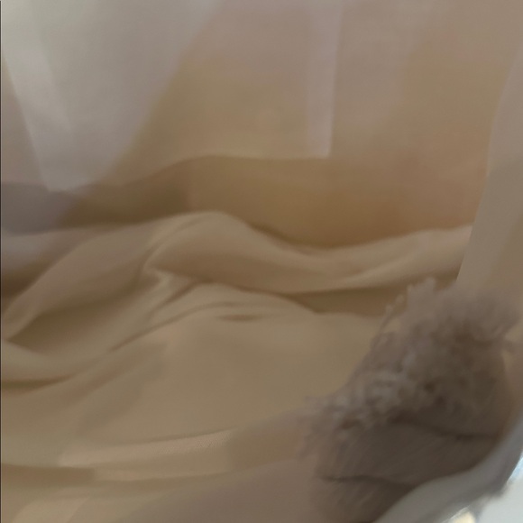 Saks Fifth Avenue Woven Tote Handbag Purse Painted Metallic Silver Type NWT - Picture 9 of 9